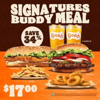 Burger-King-Signatures-Buddy-Meal-34-OFF-Promotion-350x350 4 Oct 2022 Onward: Burger King Signatures Buddy Meal 34% OFF Promotion