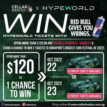 Cellarbration-HYPEWORLD-TICKETS-Giveaway-WITH-REDBULL-350x350 7-19 Oct 2022: Cellarbration HYPEWORLD TICKETS Giveaway WITH REDBULL