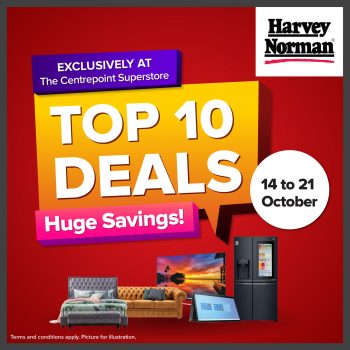 Harvey-Norman-Top-10-Deals-at-The-Centrepoint-Superstore-350x350 14-21 Oct 2022: Harvey Norman Top 10 Deals at The Centrepoint Superstore