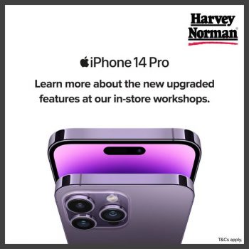Harvey-Norman-iPhone-14-Pro-In-store-Workshops-350x350 8-9 Oct 2022: Harvey Norman iPhone 14 Pro In-store Workshops