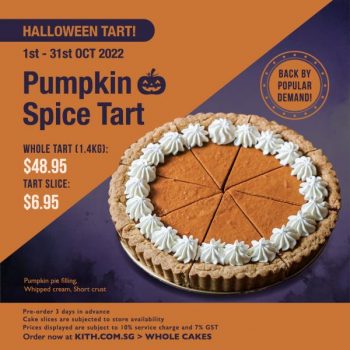 Kith-Cafe-Halloween-Pumpkin-Spice-Tart-Promotion-350x350 1-31 Oct 2022: Kith Cafe Halloween Pumpkin Spice Tart Promotion