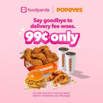 Popeyes-FoodPanda-0.99-Delivery-Fee-Promotion-350x350 17 Oct 2022 Onward: Popeyes FoodPanda $0.99 Delivery Fee Promotion
