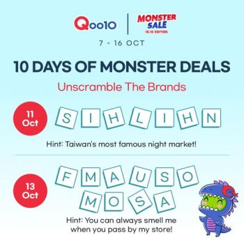 Qoo1010-Days-of-MONSTER-DEALS-Promotion-350x350 7-16 Oct 2022: Qoo10 10 Days of MONSTER DEALS Promotion
