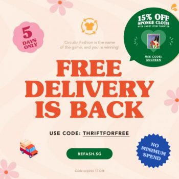 Refash-Online-FREE-Delivery-Promotion-350x350 14-17 Oct 2022: Refash Online FREE Delivery Promotion