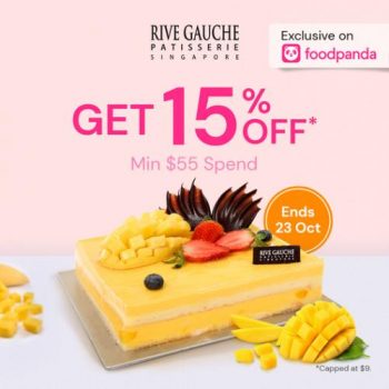 Rive-Gauche-FoodPanda-15-OFF-Promotion-350x350 17-23 Oct 2022: Rive Gauche FoodPanda 15% OFF Promotion