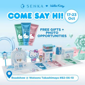 Senka-and-Hello-Kitty-Roadshow-at-Watsons-Takashimaya-350x350 17-23 Oct 2022: Senka and Hello Kitty Roadshow at Watsons Takashimaya