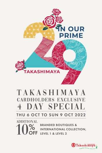 Takashimaya-CARDHOLDERS-EXCLUSIVE-Promotion-350x526 6-9 Oct 2022: Takashimaya CARDHOLDERS EXCLUSIVE Promotion