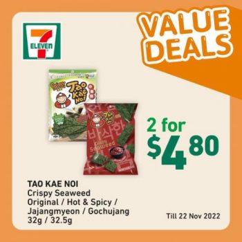 7-Eleven-Tao-Kae-Noi-Value-Deals-Promotion-350x350 Now till 22 Nov 2022: 7-Eleven Tao Kae Noi Value Deals Promotion