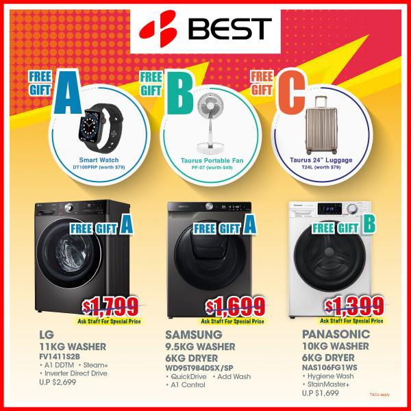 Now till 30 Nov 2022 BEST Denki Fridge & Washer Promotion SG