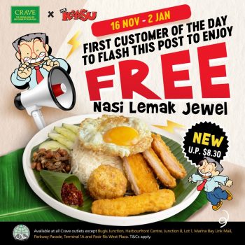 CRAVE-Nasi-Lemak-Teh-Tarik-Special-Deal-350x350 16 Nov 2022-2 Jan 2023: CRAVE Nasi Lemak & Teh Tarik Special Deal