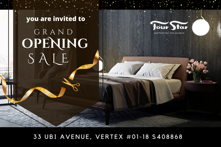 913 Nov 2022 Four Star Mattress Grand Opening Sale at Ubi Vertex SG
