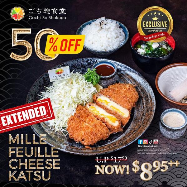 9 Nov 2022 Onward GochiSo Shokudo Mille Feuille Cheese Katsu