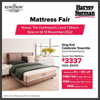 Harvey-Norman-Bedding-Black-Friday-Comes-Early-Sale-1-350x350 Now till 13 Nov 2022: Harvey Norman Bedding Black Friday Comes Early Sale