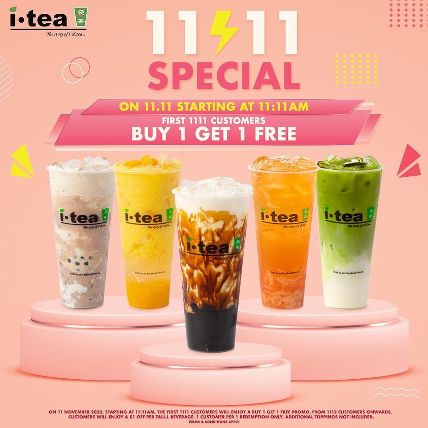 11 Nov 2022: ITEA 11 11 Special - SG.EverydayOnSales.com