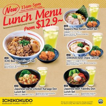 Ichikokudo-Hokkaido-Ramen-New-Lunch-Menu-Deal-350x350 10 Nov 2022 Onward: Ichikokudo Hokkaido Ramen New Lunch Menu Deal