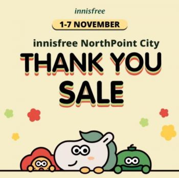 Innisfree-Thank-You-Sale-at-NorthPoint-City-350x349 1-7 Nov 2022: Innisfree Thank You Sale at NorthPoint City