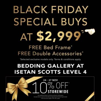 Isetan-Bedding-Gallery-Black-Friday-Sale-350x350 24-27 Nov 2022: Isetan Bedding Gallery Black Friday Sale