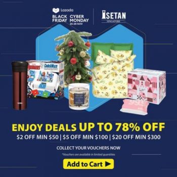 Isetan-Lazada-Black-Friday-Cyber-Monday-Sale-350x350 25-28 Nov 2022: Isetan Lazada Black Friday & Cyber Monday Sale