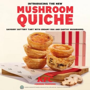 KFC-Mushroom-Quiche-Buy-5-Get-1-Free-Promotion-350x349 18 Nov 2022 Onward: KFC Mushroom Quiche Buy 5 Get 1 Free Promotion