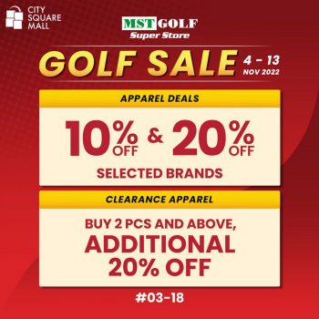 MST-Golf-Golf-Sale-at-City-Square-Mall-1-350x350 Now till 13 Nov 2022: MST Golf Golf Sale at City Square Mall