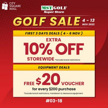 MST-Golf-Golf-Sale-at-City-Square-Mall-350x350 Now till 13 Nov 2022: MST Golf Golf Sale at City Square Mall