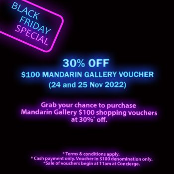 Mandarin-Gallery-Black-Friday-Deals-1-350x350 24-25 Nov 2022: Mandarin Gallery Black Friday Deals