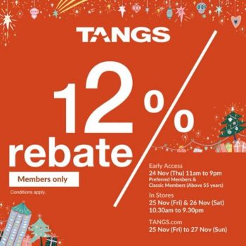 TANGS-12-Rebate-Days-Promotion-350x350 24-27 Nov 2022: TANGS 12% Rebate Days Promotion