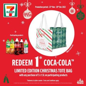 7-Eleven-Coca-Cola-Free-Christmas-Tote-Bag-Promotion-350x350 23 Nov-20 Dec 2022: 7-Eleven Coca-Cola Free Christmas Tote Bag Promotion