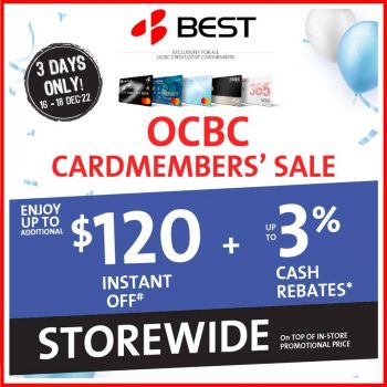 BEST-Denki-OCBC-Cardmembers-Sale-350x350 16-18 Dec 2022: BEST Denki OCBC Cardmember's Sale