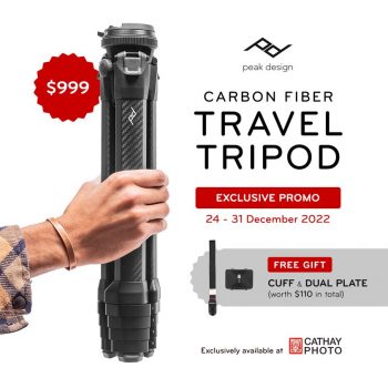 Cathay-Photo-Peak-Design-Carbon-Fiber-Travel-Tripod-Deal-350x350 24-31 Dec 2022: Cathay Photo Peak Design Carbon Fiber Travel Tripod Deal