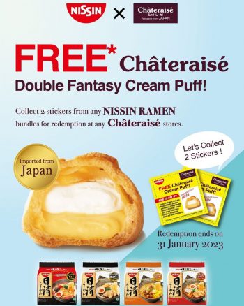 Chateraise-Free-Double-Fantasy-Cream-Puff-Deal-350x438 Now till 31 Jan 2023: Chateraise Free Double Fantasy Cream Puff Deal