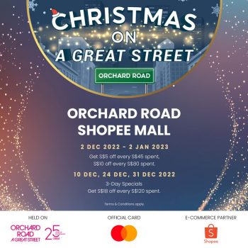 Christmas-on-A-Great-Street-at-Orchard-Road-Shopee-Mall-350x350 2 Dec 2022-2 Jan 2023: Christmas on A Great Street at Orchard Road Shopee Mall