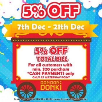 Don-Don-Donki-5-OFF-Promotion-at-Waterway-Point-350x350 7-21 Dec 2022: Don Don Donki 5% OFF Promotion at Waterway Point