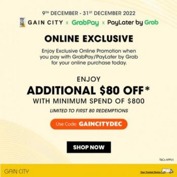 Gain-City-GrabPay-Christmas-Promotion-350x350 9-31 Dec 2022: Gain City GrabPay Christmas Promotion