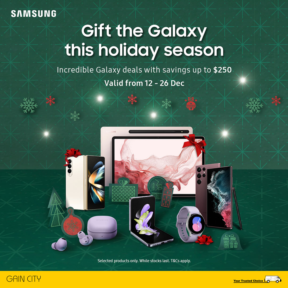 22 Dec 2022 Onward Gain City Samsung Promo