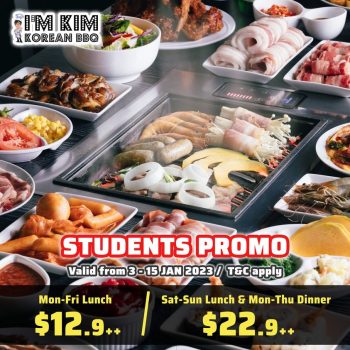 Im-Kim-Korean-BBQ-Student-Promo-350x350 3-15 Jan 2023: I'm Kim Korean BBQ Student Promo