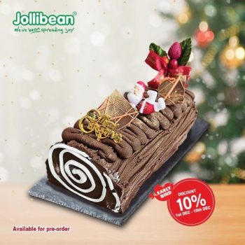 Jollibean-Jolly-Chocolate-Log-Cake-Early-Bird-Promo-350x350 1-10 Dec 2022: Jollibean Jolly Chocolate Log Cake Early Bird Promo
