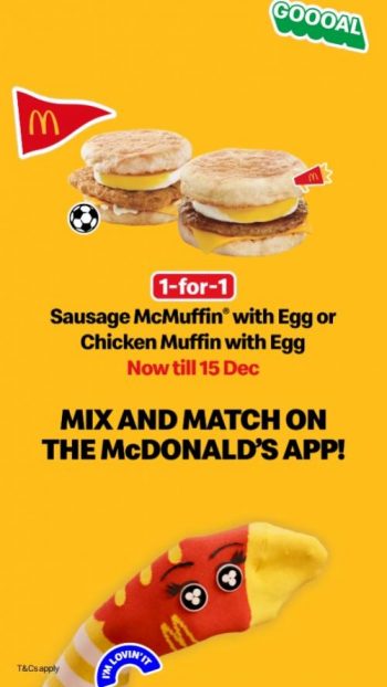 McDonalds-1-For-1-McMuffin-Promotion-350x622 Now till 15 Dec 2022: McDonald's 1-For-1 McMuffin Promotion
