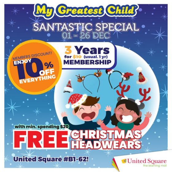 1-26 Dec 2022: My Greatest Child Santastic Special at United Square ...