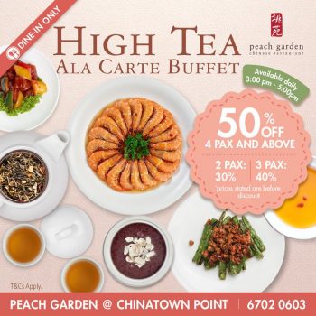 Peach-Garden-High-Tea-Ala-Carte-Buffet-Deal-350x350 9 Dec 2022 Onward: Peach Garden High Tea Ala Carte Buffet Deal