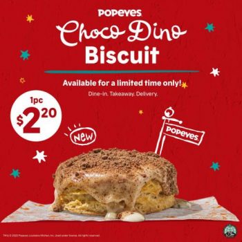 Popeyes-Choco-Dino-Biscuit-Promo-350x350 21 Dec 2022 Onward: Popeyes Choco Dino Biscuit Promo