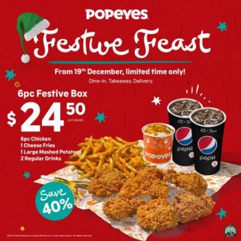 Popeyes-Christmas-Festive-Feast-Promotion-350x350 20 Dec 2022 Onward: Popeyes Christmas Festive Feast Promotion