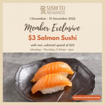 Sushi-Tei-Members-December-Promotion-350x350 1-31 Dec 2022: Sushi Tei Members December Promotion