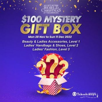 Takashimaya-Christmas-100-Mystery-Gift-Box-Promotion-350x350 28 Nov-11 Dec 2022: Takashimaya Christmas $100 Mystery Gift Box Promotion