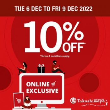 Takashimaya-DBS-POSB-Card-10-off-Promotion-350x350 6-9 Dec 2022: Takashimaya DBS/POSB Card 10% off Promotion