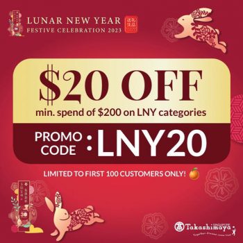 Takashimaya-Lunar-New-Year-Deal-350x350 Now till 20 Jan 2023: Takashimaya Lunar New Year Deal