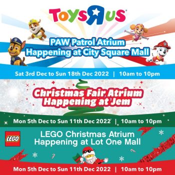 Toys-R-Us-Christmas-Fair-at-City-Square-Mall-350x350 3-18 Dec 2022: Toys"R"Us Christmas Fair at City Square Mall