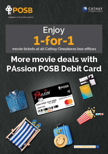 Cathay-Cineplexes-1-for-1-Deal-with-POSB-350x499 Now till 31 Dec 2023: Cathay Cineplexes 1 for 1 Deal with POSB