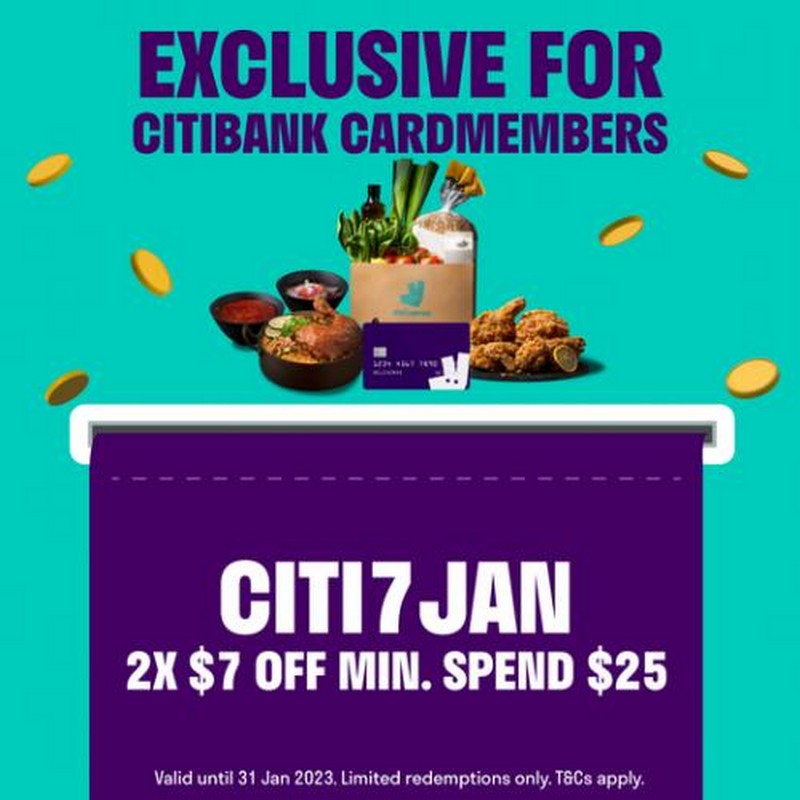 Now Till 31 Jan 2023 Deliveroo Citibank Card Promotion SG 