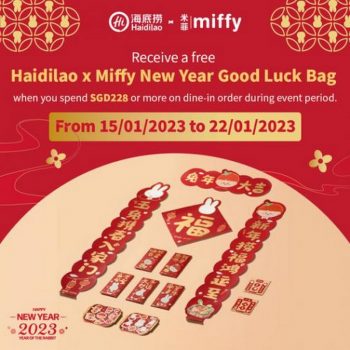 Haidilao-Free-Miffy-New-Year-Good-Luck-Bag-Promotion-350x350 15-22 Jan 2023: Haidilao Free Miffy New Year Good Luck Bag Promotion